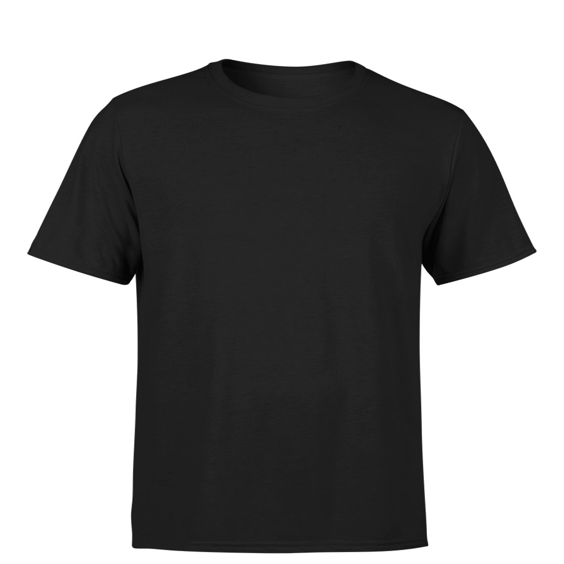 Men’s Round Neck Half Sleeves Solid Plain Black T-Shirt | Relywiz Bazaar