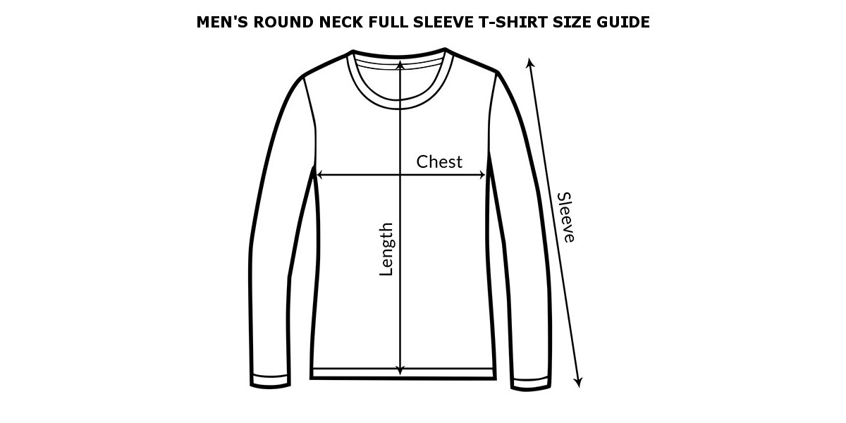 Men-round-neck-full-sleeve-size-Measurement-guide
