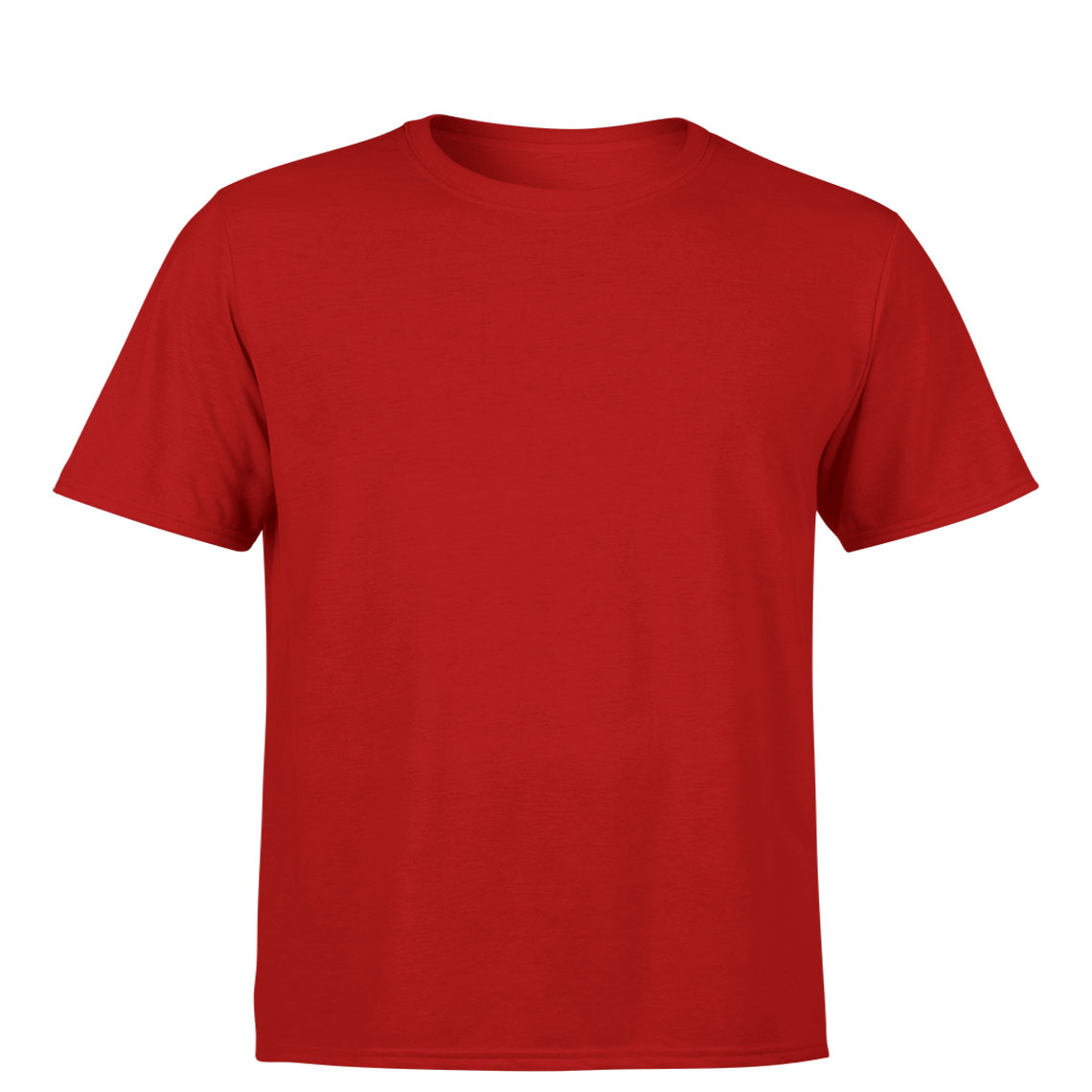 Men’s Round Neck Half Sleeves Solid Plain Red T-Shirt | Relywiz Bazaar
